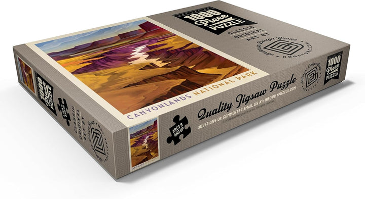 Canyonlands National Park: River View, Vintage Poster - Premium 1000 Teile Puzzle - MyPuzzle Sonderk