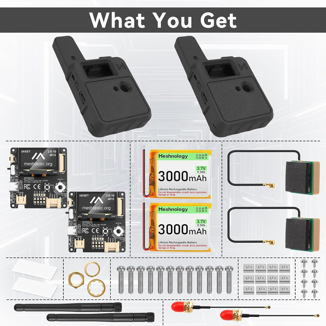 2 Set Wio Tracker L1 Board mit 3000mAh Akku und Gehäuse Set – SX1262 nRF52840 Kit für AR duino Mesht