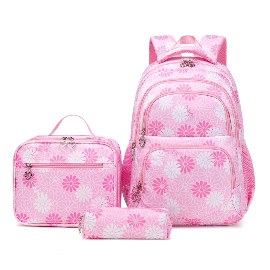 ZHIERNA Schulrucksack Mädchen Teenager Schule Rucksack Damen Schulranzen Kinder Schultasche mit Lunc