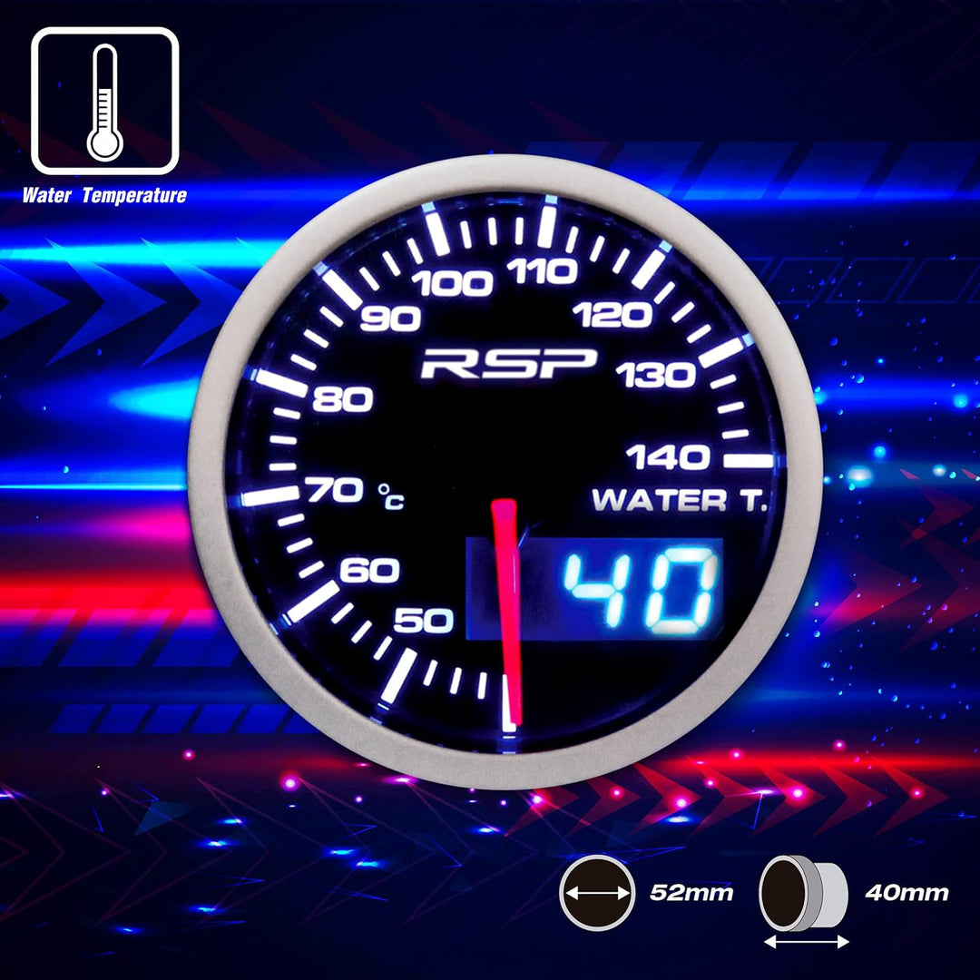 RSP "Depo Type" LED-Wassertemperaturanzeige, elektrisch, 52 mm