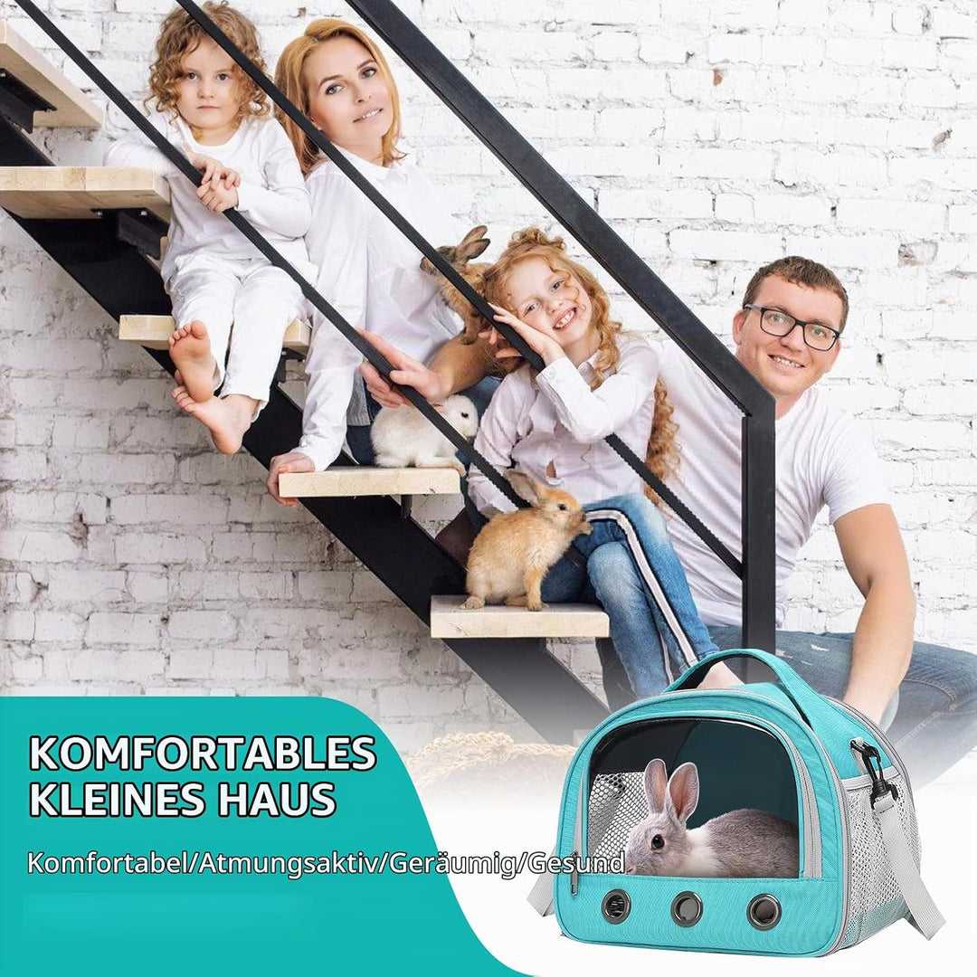 Kleine Haustier-Tragetasche, 30 * 27 * 21cm Tragbare Meerschweinchen-Tragetasche, Transportbox Für K