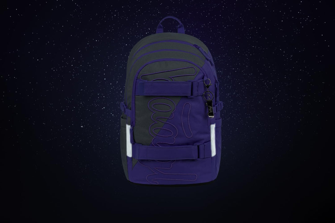 Baagl Schulrucksack Set Mädchen 3 Teilig, Skateboard Rucksack, Schultasche ab 3. Klasse, Grundschule
