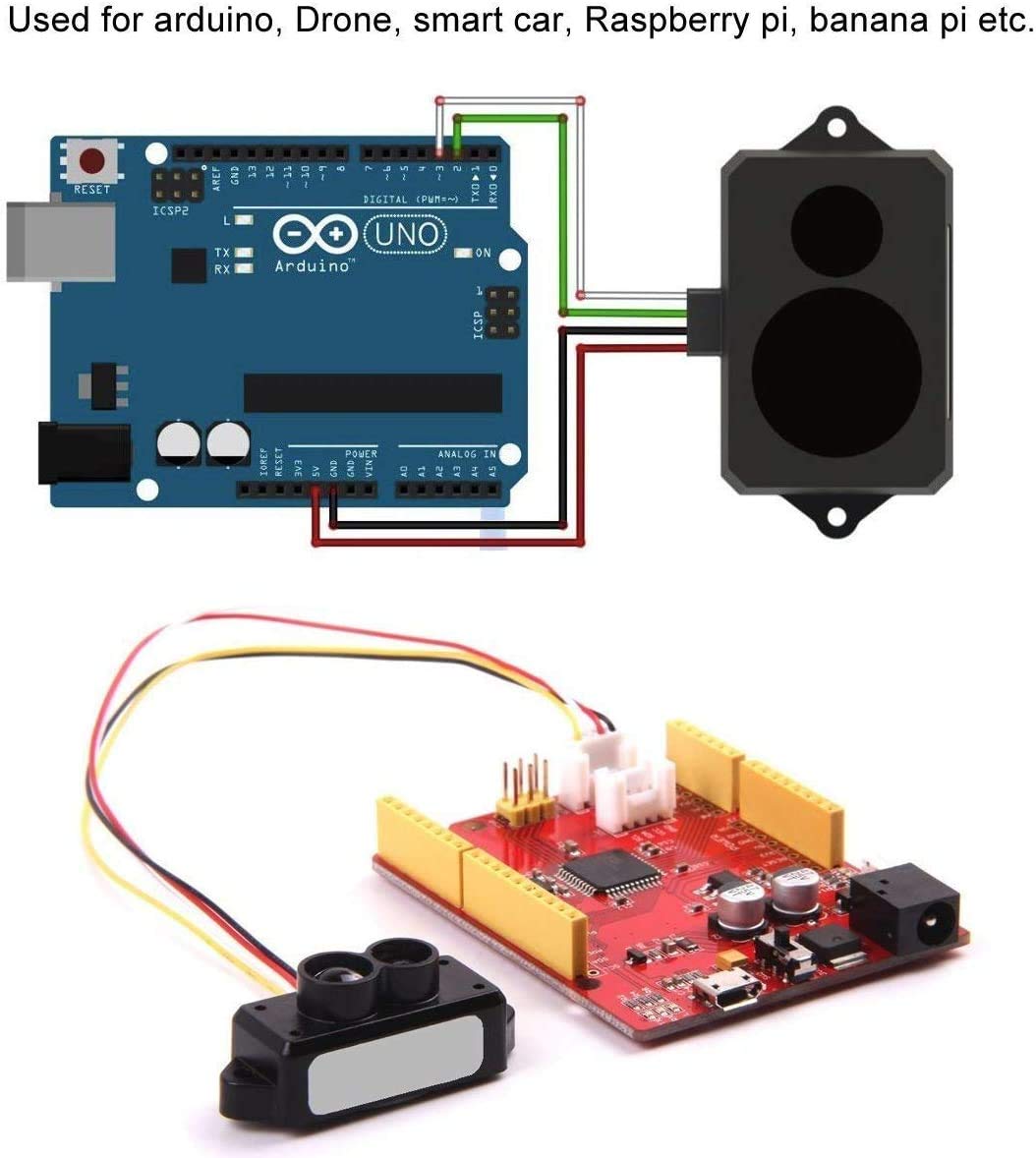 TFmini-S Lidar-Sensor-Einzelpunkt-Entfernungsmodul Kompatibel mit Pixhawk und Raspberry Pi für Drohn