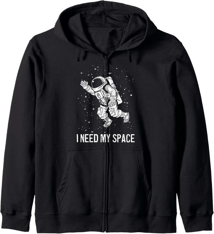 I Need Space Astronomie Lustige Wissenschaft Geschenk Kapuzenjacke