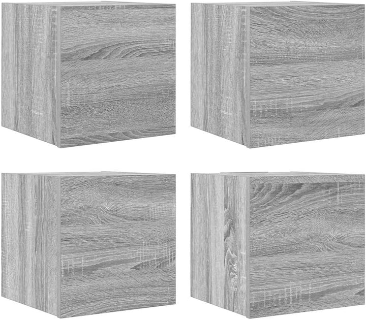 vidaXL 4X TV Wandschrank Schrank Hängeschrank Fernsehschrank TV Möbel Aufbewahrung Mehrzweckschrank