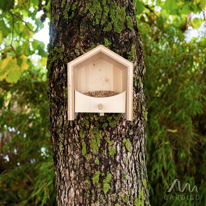 GARDIGO® Tier-Haus System | Nistkasten Vogelhaus Insektenhotel Schmetterlingshaus Futterhaus | Einzi