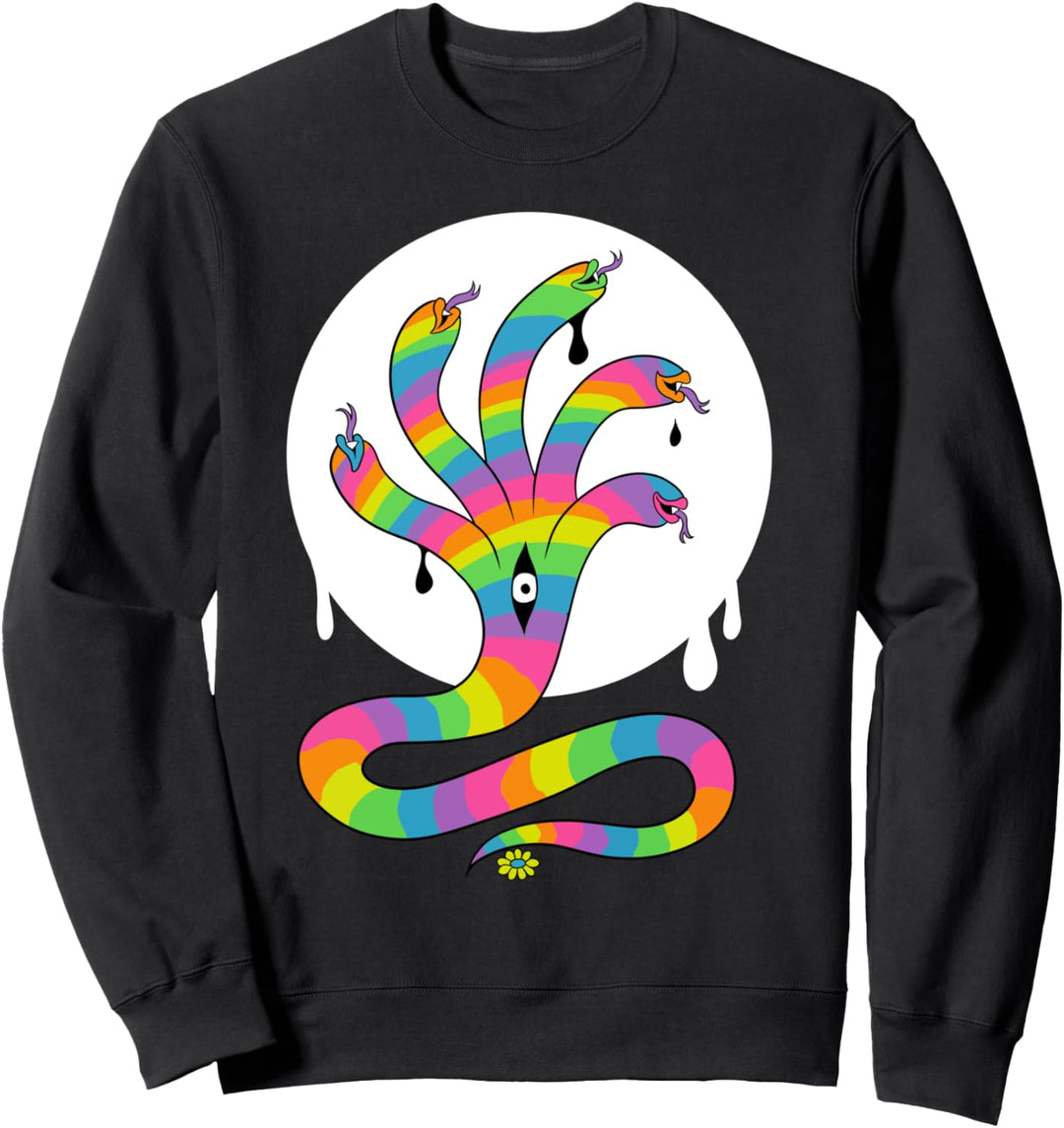 Psychedelic Abstract Art Hippie Trippy Lsd Nackt Geschenk Sweatshirt