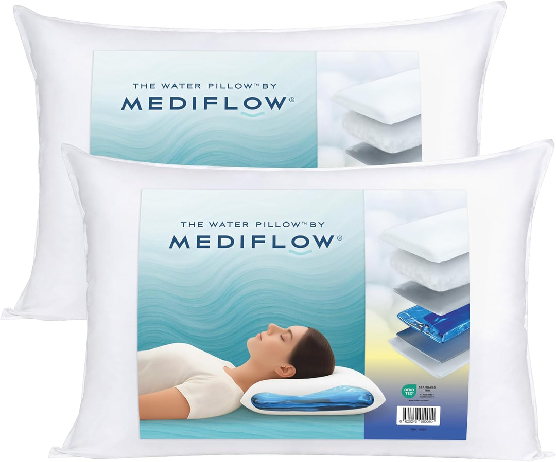 Mediflow 5205 Das Original Wasserkissen im Doppelpack 50x70cm, Weiss