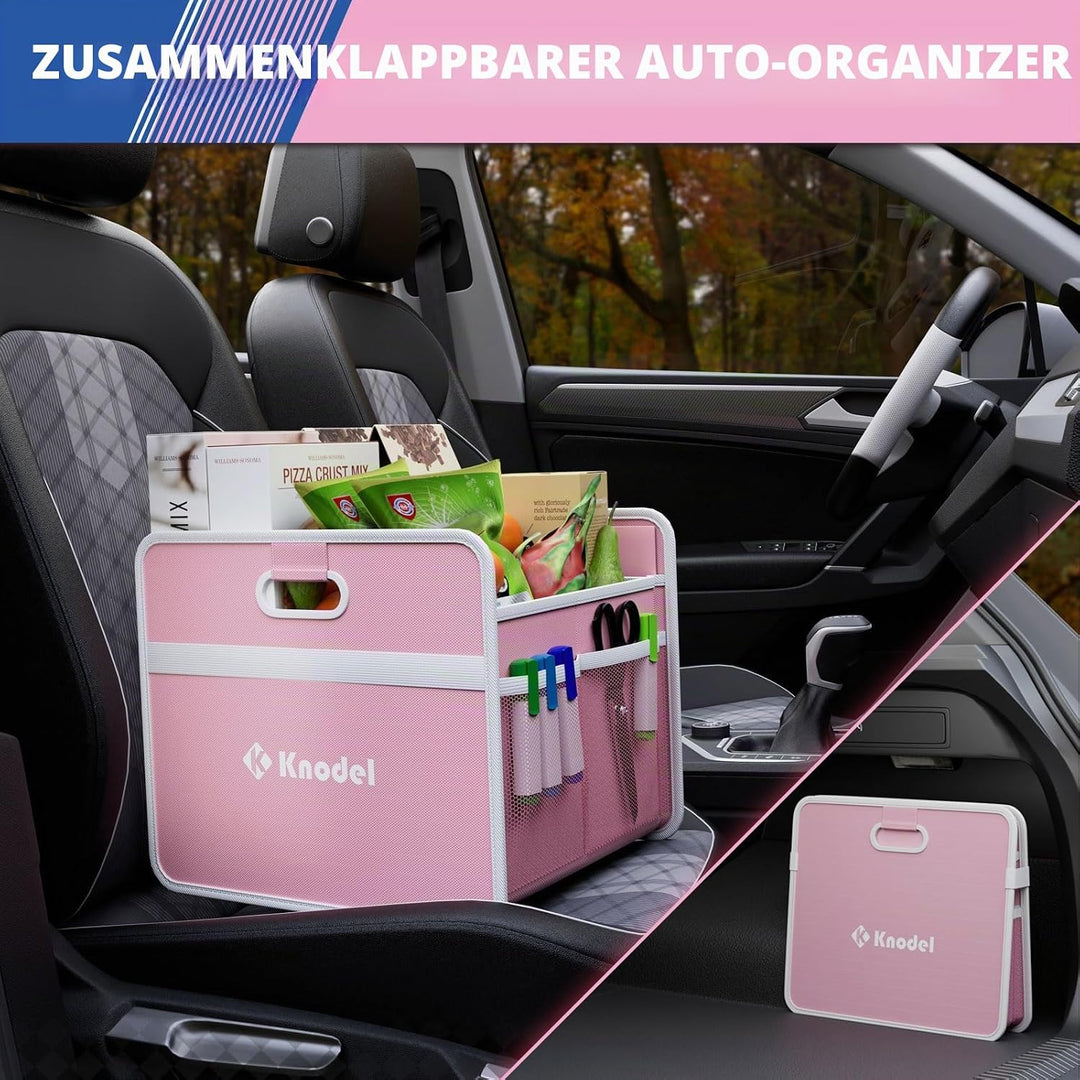 K KNODEL Kofferraum Organizer, klappbarer Kofferraum-Speicher, Automobilkonsolen und Organizer, Koff