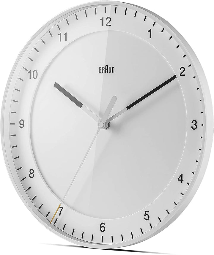 Braun Klassischer Mixed Analog Wanduhr Zuhause Geschenke mit ruhiges Quarzuhrwerk, leicht lesbares Z
