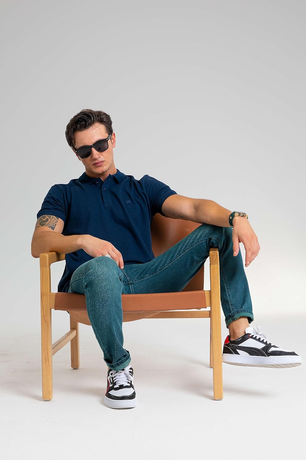 HALAT'S Herren Jeans Slim Fit - Baumwolle Jeanshose Stretch für Herren mit Schlanke Elastizität 30W