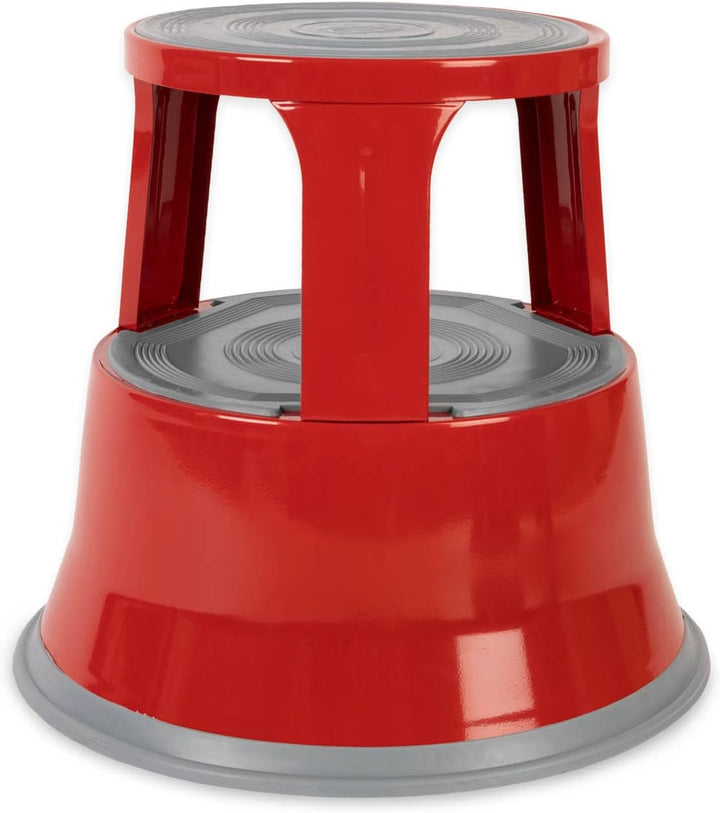 Floordirekt Rollhocker, Tritthocker, Elefantenfuss - Hocker aus Stahl bis 150kg Tragkraft für Büro o