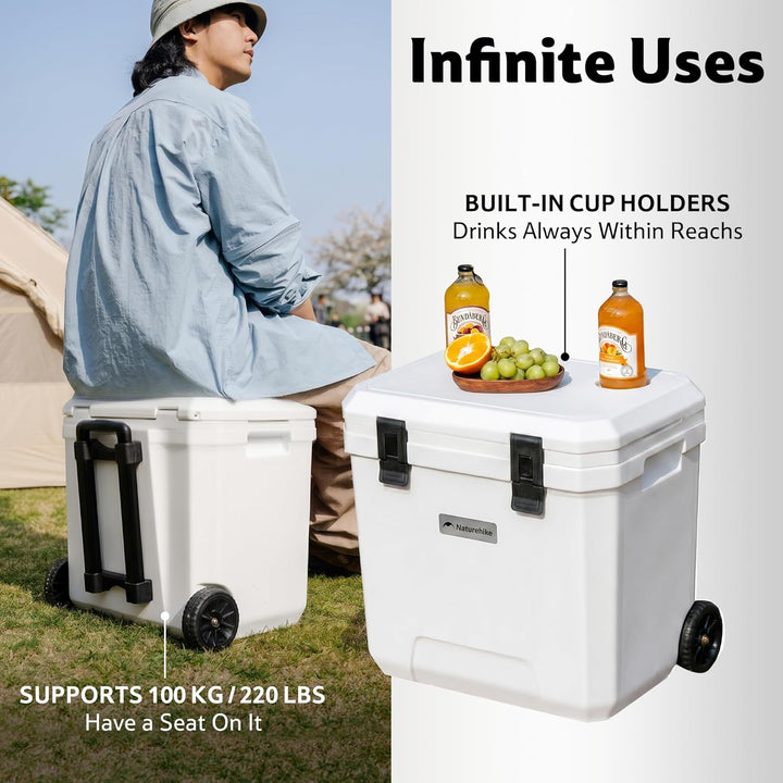 Naturehike Kühlbox 17 Liter/24 Liter/36 Liter Thermobox hochwertige PU Isolierbox 48 Std. Kühlleistu