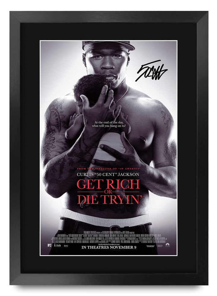 HWC Trading A3 FR Get Rich or Die Tryin Das Guss 50 Cent Geschenke Printed Poster Autogramme Bild fü