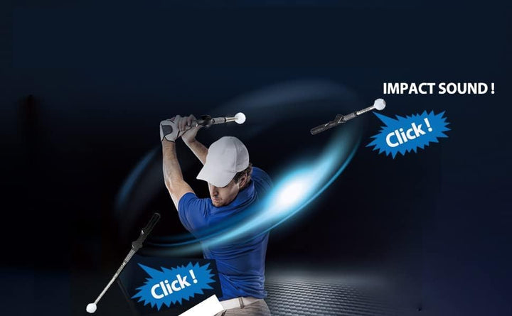 HH-Golf Rhythm Click Sound Teleskop Warm Up Golf Swing Trainer, Korrekturieren Gesturer Trainingshil