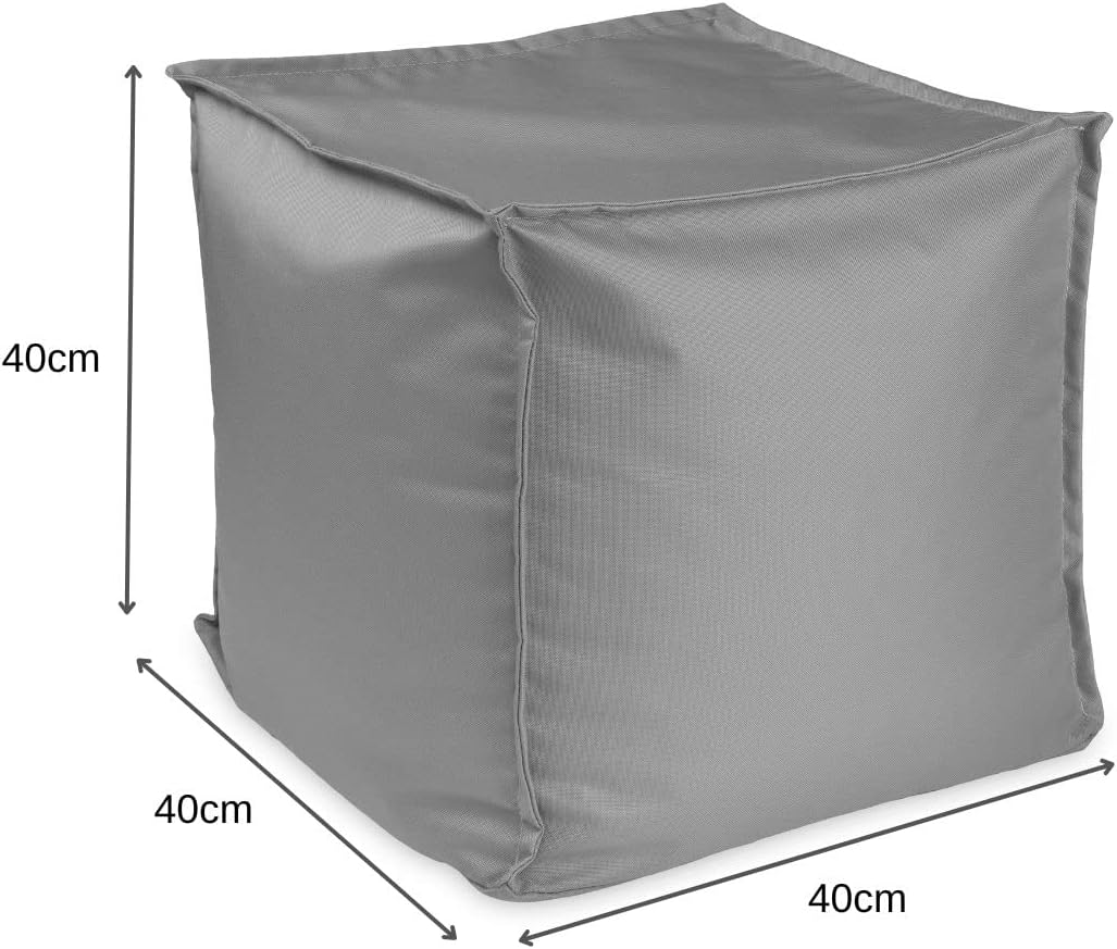 chilly pilley Sitzsack Sitzhocker mit EPS-Perlen Füllung 40x40x40cm Fusshocker Sitz-Pouf für Kinder