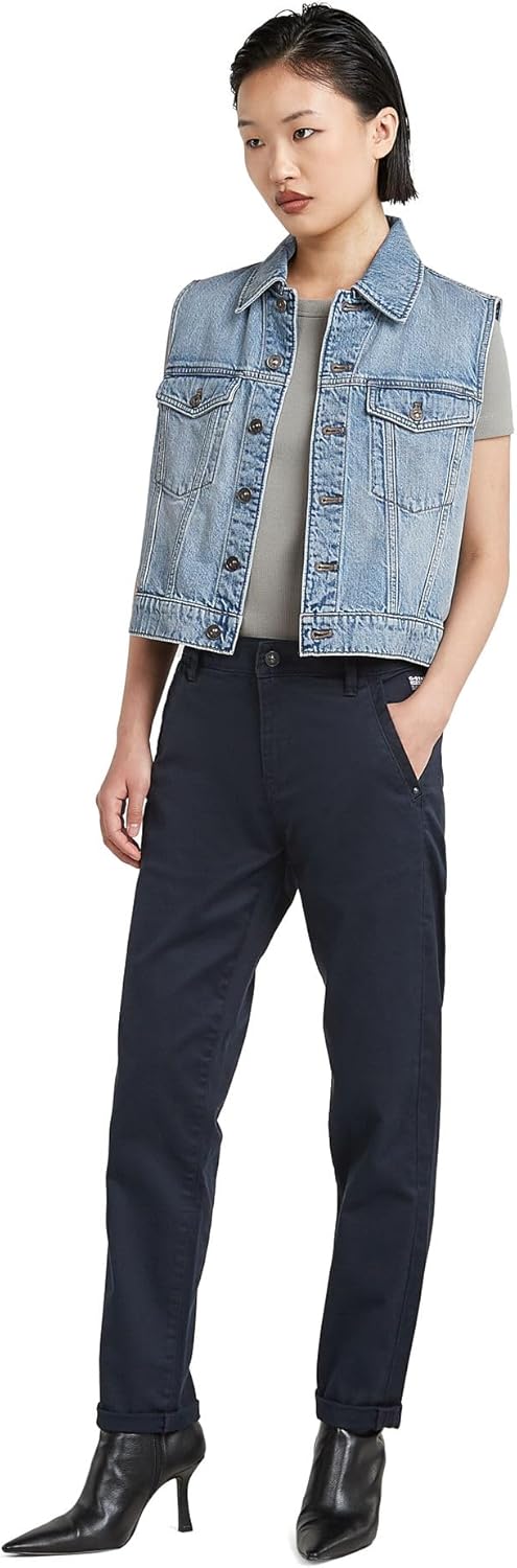 G-STAR Damen Kate Boyfriend Chino 23W / 30L Blau (Salute D25257-c105-c742), 23W / 30L Blau (Salute D