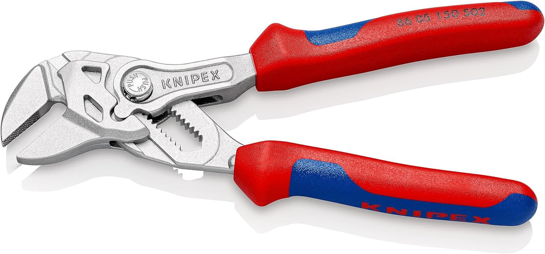 KNIPEX Zangenschlüssel, aufgeraute Backen zum Öffnen von Kunststoff-Kabelbindern, Multi-Schraubensch