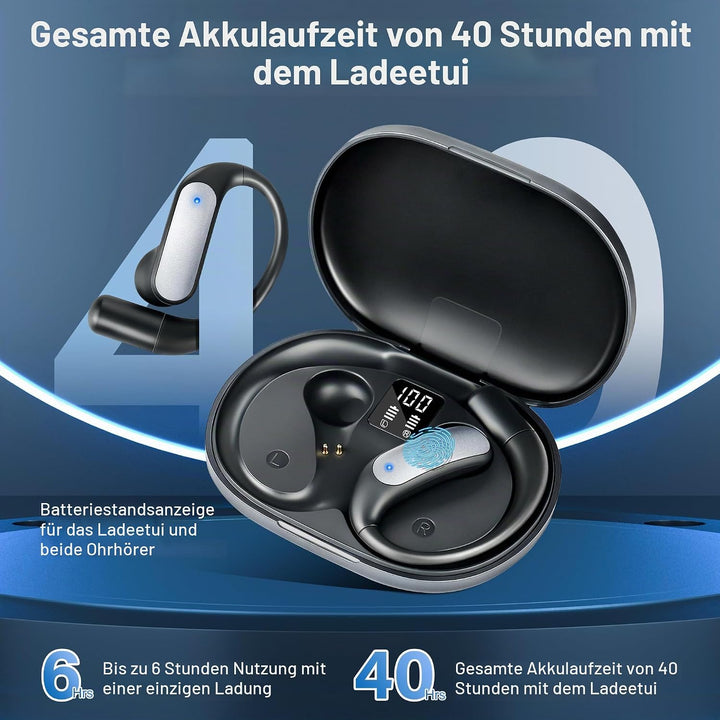 KI Übersetzer Kopfhörer, 140 Sprachen mit ENC/App Übersetzungskopfhörer in Echtzeit, Bluetooth 5.4 T
