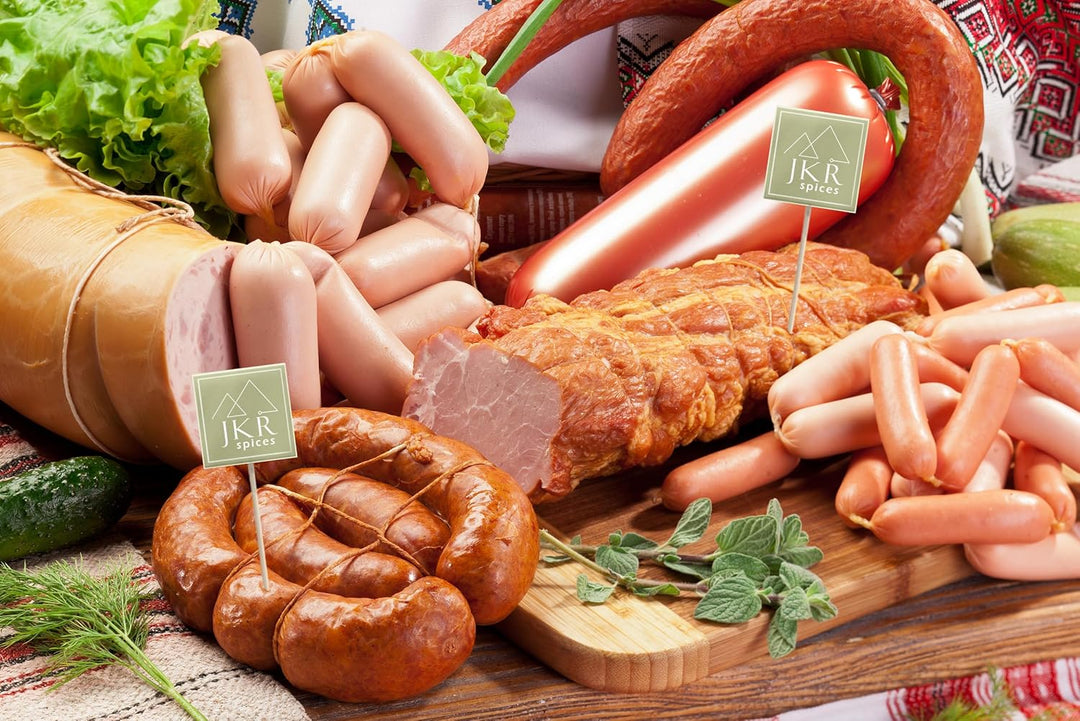 JKR Spices® 1000g Kutterhilfsmittel mit Umrötung - Kuttermittel zur Herstellung von Kochwürsten, Brü