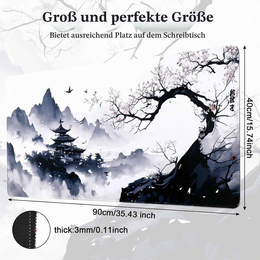 XXL Mauspad, Anime Mousepad 900x400mm, Gaming Mausepad Improved Precision and Speed, Mousepad mit Ve