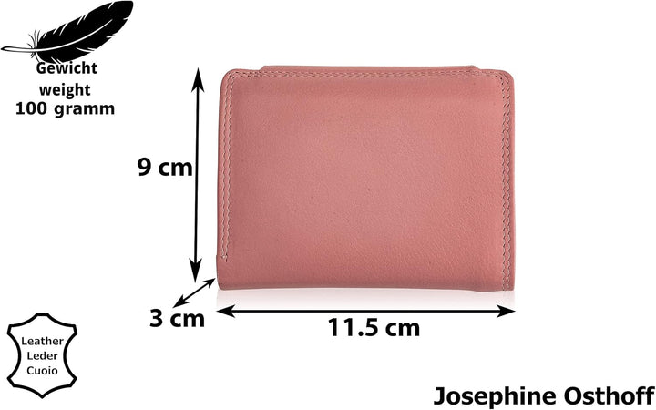 Josephine Osthoff Geldbörse Damen Portemonnaie klein KleinGeldbörse Herren Slim Münzbörse Geldbeutel
