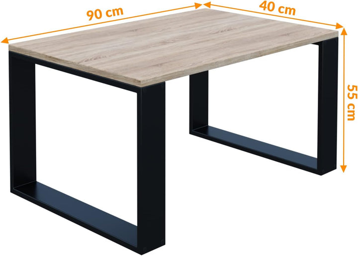 AKKE Couchtisch Wohnzimmertisch Beistelltisch Tisch Für Wohnzimmer Sonoma 90 x 40 x 55 L:90cm x B:40