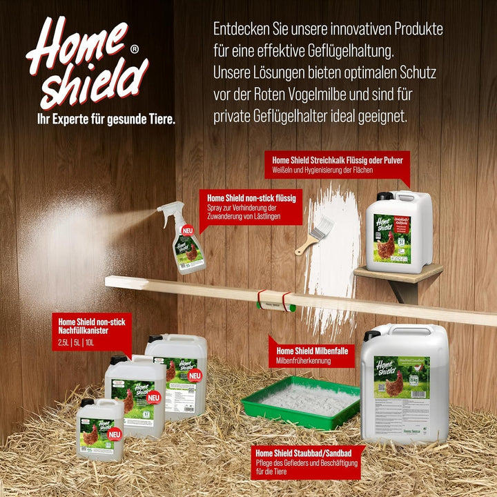 Bundle - 2 kg Eimer Einstreu für Hühner & 1,5 kg Eimer Kalkfarbe weiss - Gemahlene Mineralien zur Ve