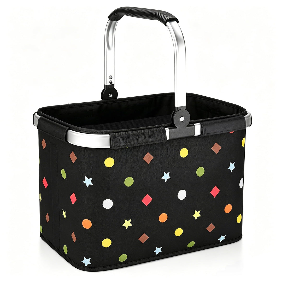 Diurwur®30L Einkaufskorb Stabiler Tragekorb Faltbar Einkaufstasch Gross Picknickkorb Klappkorb Reise