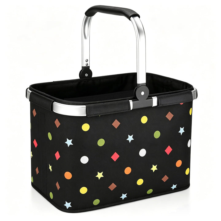 Diurwur®30L Einkaufskorb Stabiler Tragekorb Faltbar Einkaufstasch Gross Picknickkorb Klappkorb Reise