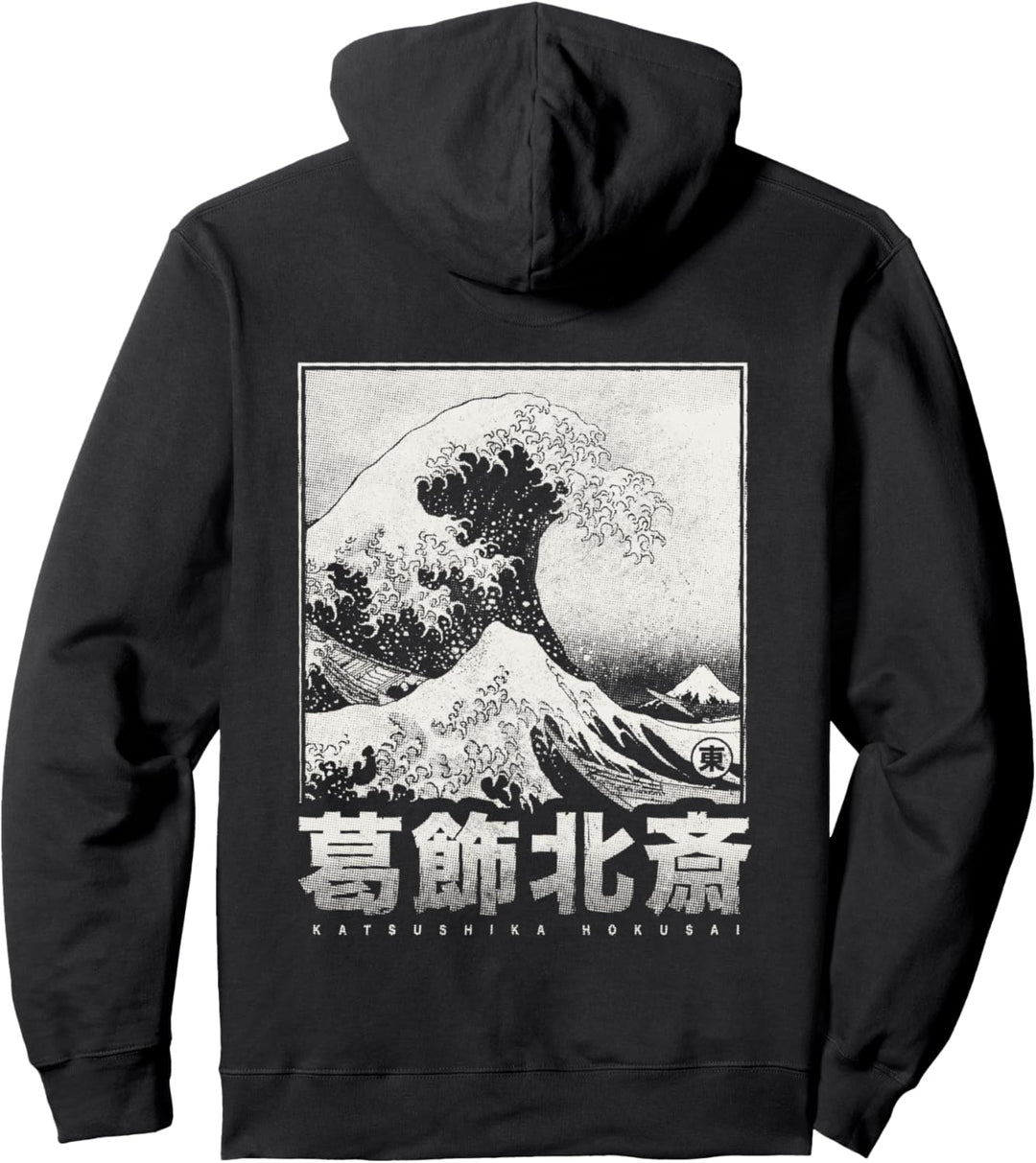 Die Grosse Welle Vor Kanagawa Japan Style Japanische Welle Pullover Hoodie