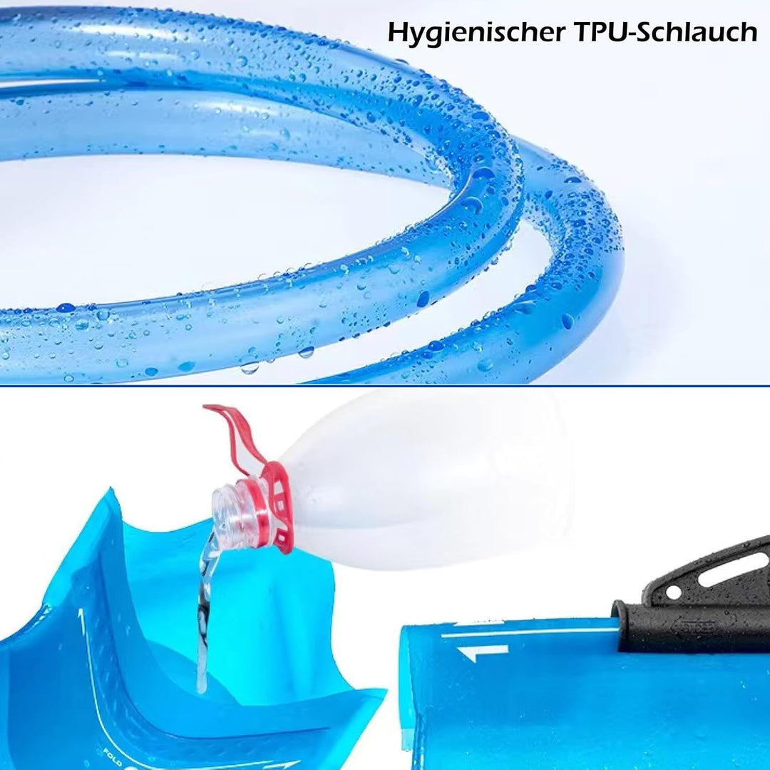 TRIWONDER 2L Trinkblase, Wasserblase, Trinkbeutel, Wasserreservoir Wasserbehälter für Wandern Campin