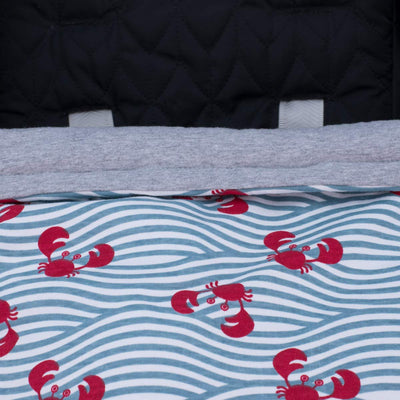 JYOKO KIDS Universal Baby Fusssack für Kinderwagen (CRABBY, BAUMWOLLE)