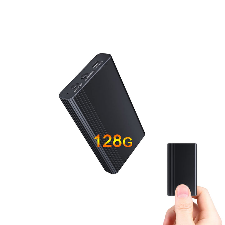 128GB Eingebauter Magnet Diktiergerät Mini, 2000 Stunden Speicherkapazität, Kontinuierliche Aufzeich