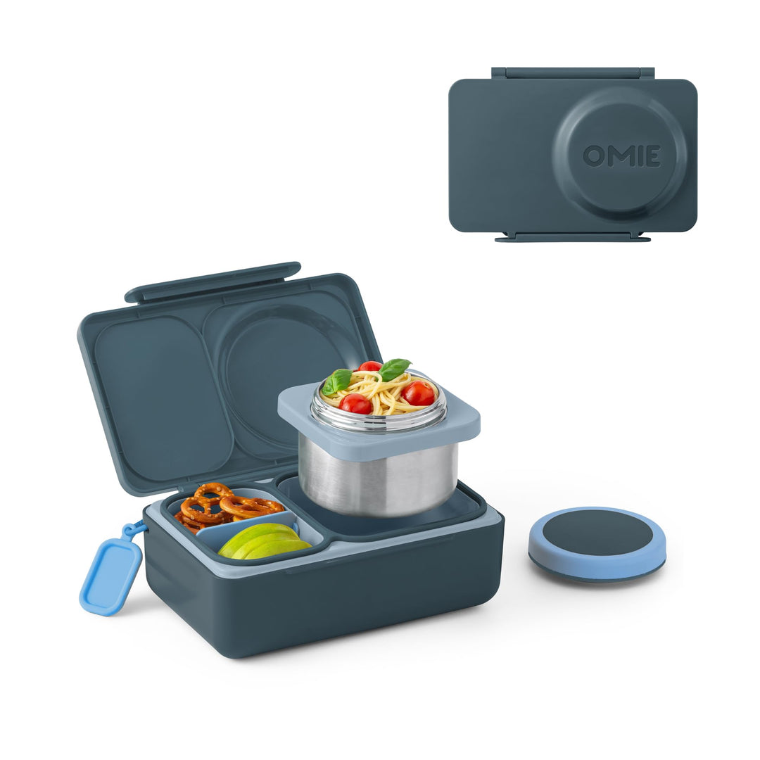 Omie Box UP Bento-Box für Kinder, isolierte Lunchbox, auslaufsichere Thermosdose, Kühler Eisbeutel,