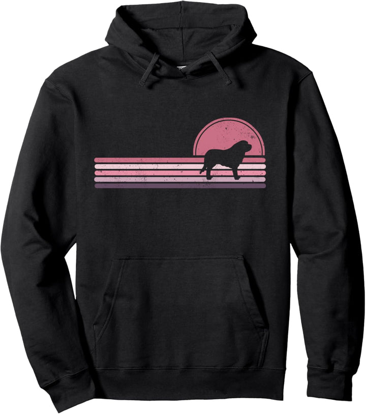 Bernhardiner Hund Vintage Niedlich Retro Bernhardiner Pullover Hoodie
