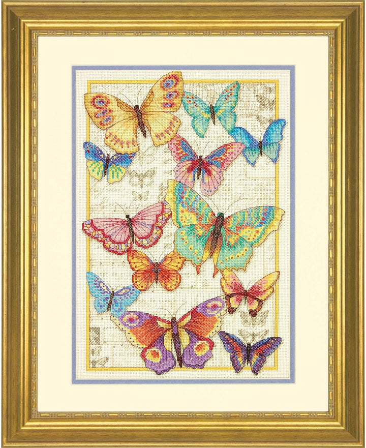 Dimensions Kreuzstich Schmetterling Schönheit Gold: Counted Cross Stitch: Butterfly Beauty, Aida, 25