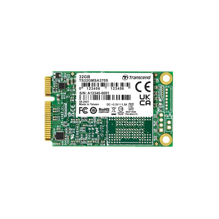 Transcend 32GB SATA III 6Gb/s MSA370S mSATA SSD 370S SSD TS32GMSA370S MLC 32GB, MLC 32GB