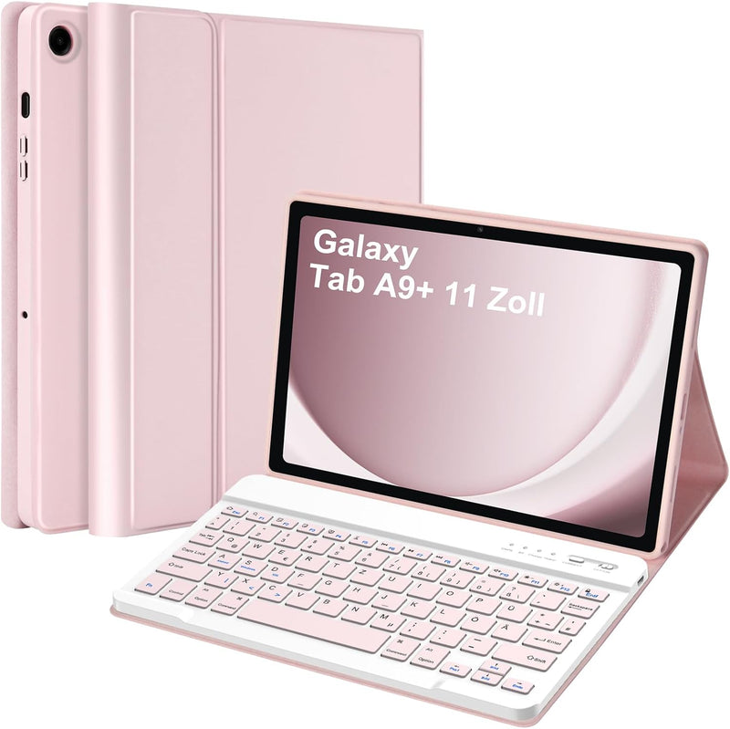 HOTLIFE Tastatur Hülle für Samsung Galaxy Tab А9+ 11 Zoll 2023(SM-X210/X215/X216B), Schutzhülle mit