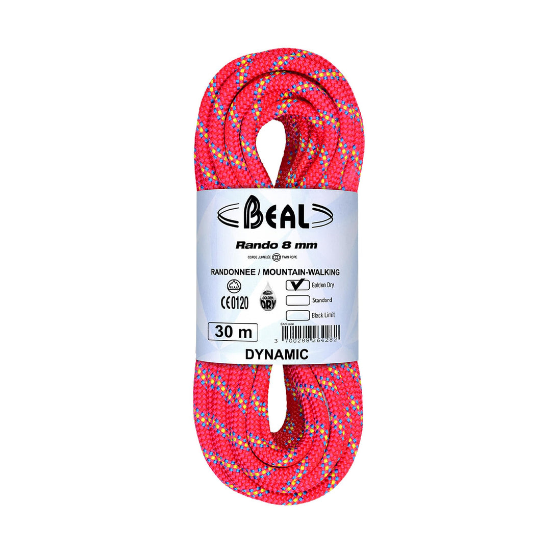 Beal Doppel- & Zwillings- & Halbseile Rando 8 Mm X 30 M Pink 30 m GD, Pink 30 m GD