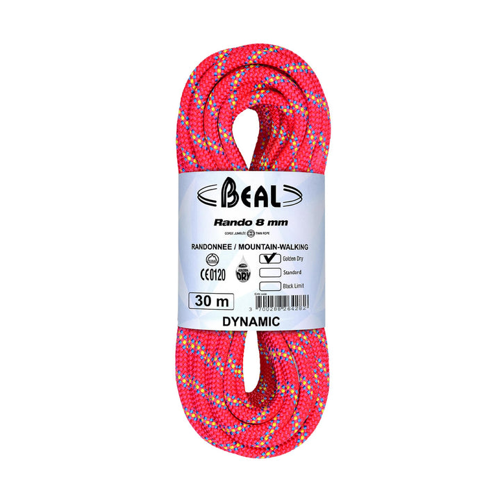 Beal Doppel- & Zwillings- & Halbseile Rando 8 Mm X 30 M Pink 30 m GD, Pink 30 m GD