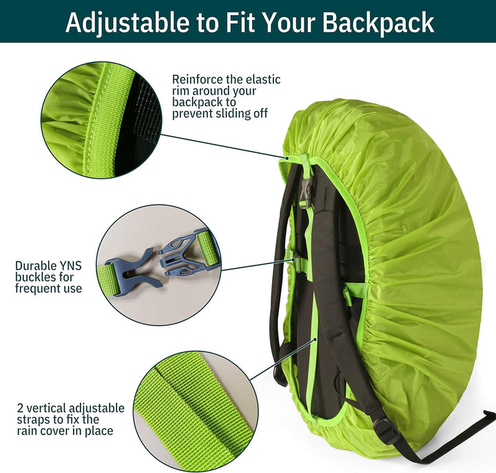 Unigear Regenschutz für Rucksäcke Schulranzen mit Reflektor, wasserdichte Regenhülle Rucksack Cover