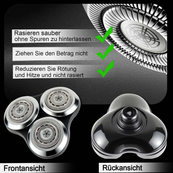 Kompletter Ersatzrasierkopf für series 9000,Metallradschnalle und verbesserte doppellagige Präzision