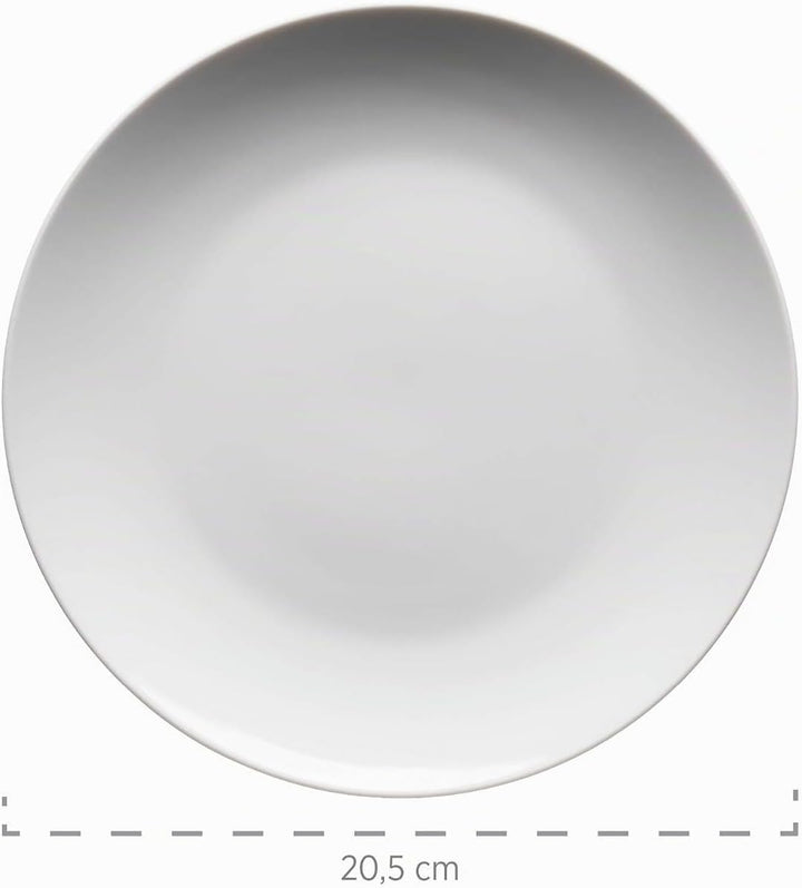 MÄSER 993650 Barca Frühstücks-Geschirr für 6 Personen, 18-tlg. Set, Porzellan, Weiss Frühstück-Set 1