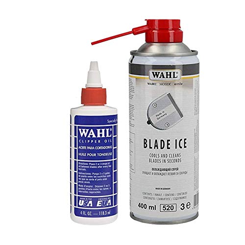WAHL OLIO FÜR TOSATRICE +SPRAY LUBRIFICANT UND BLADE ICE PROFESSIONELLE BARBIKE