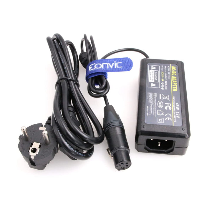 EONVIC 12V 4A 4 Pin XLR weibliches Netzteil Netzteil für Sony PMW F3 F5 HDW-F900 Panasonic Zaxcom
