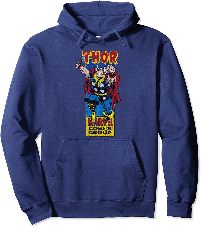 Marvel The Mighty Thor Thin Comic Panel Pullover Hoodie