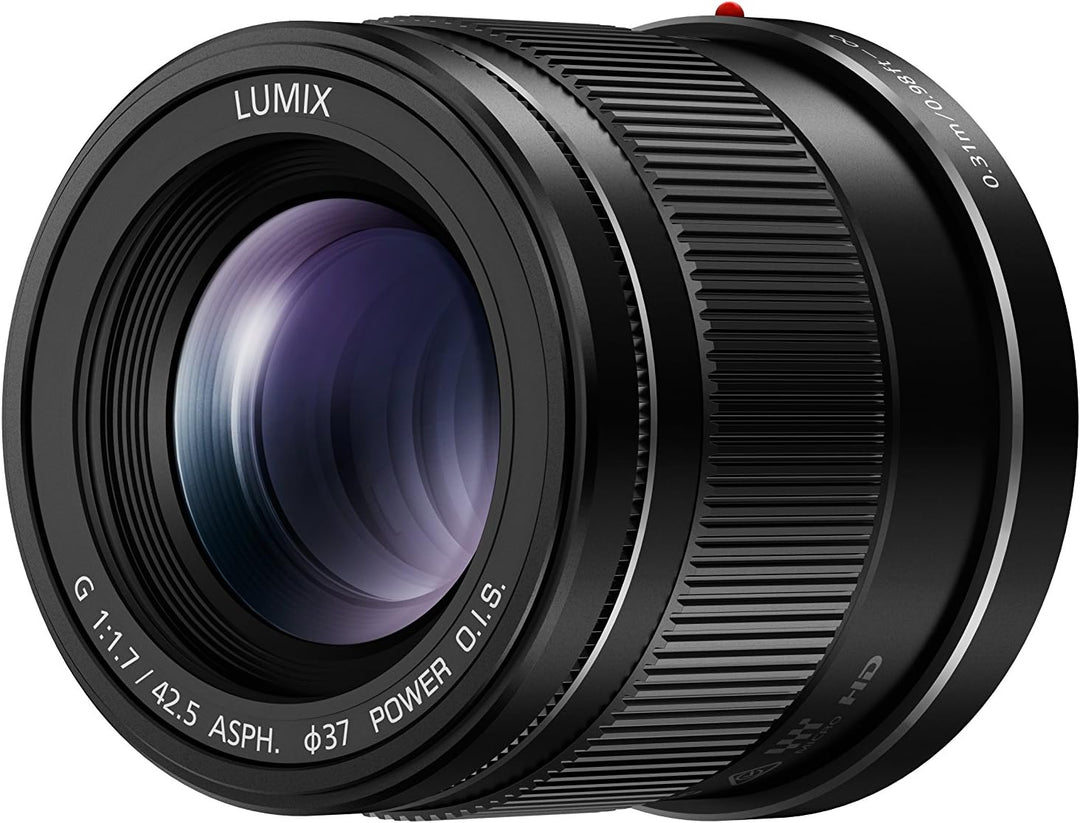Panasonic H-HS043E LUMIX G Objektiv 42.5 mm/F1.7 ASPH.; optischer Bildstabilisator; schwarz Single,
