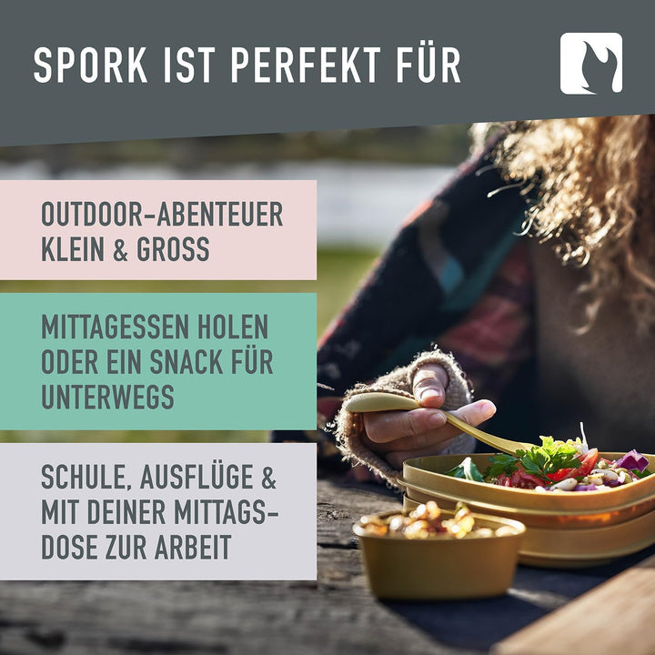 Light my Fire Spork Original Göffel 4er/10er Pack – 3-in-1 Campingbesteck – Löffel, Gabel, Messer Re
