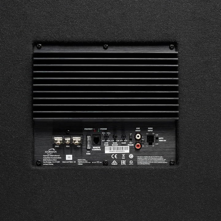 JBL BassPro 12 Aktiv Subwoofer Set - Bassreflex Woofer JBL box gross 30 cm, 450 Watt verstärker Auto